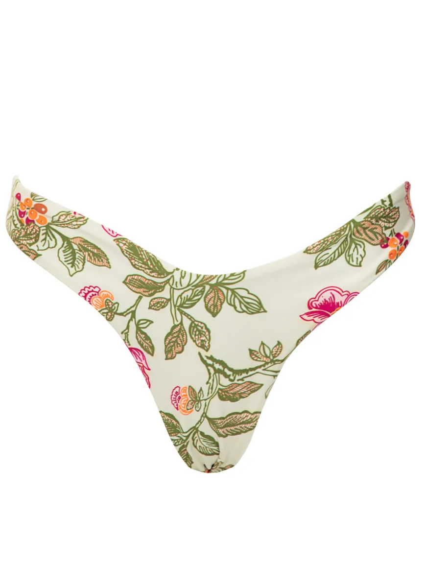 Maaji Retro Bloom Splendid Regular Rise Thin Side Bikini Bottom Maaji