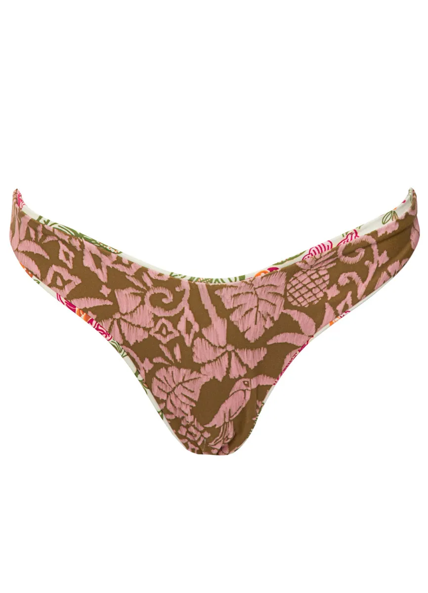 Maaji Retro Bloom Splendid Regular Rise Thin Side Bikini Bottom Maaji