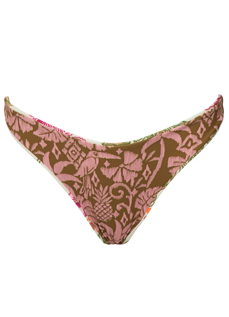 Maaji Retro Bloom Sublimity Regular Rise Classic Bikini Bottom Maaji