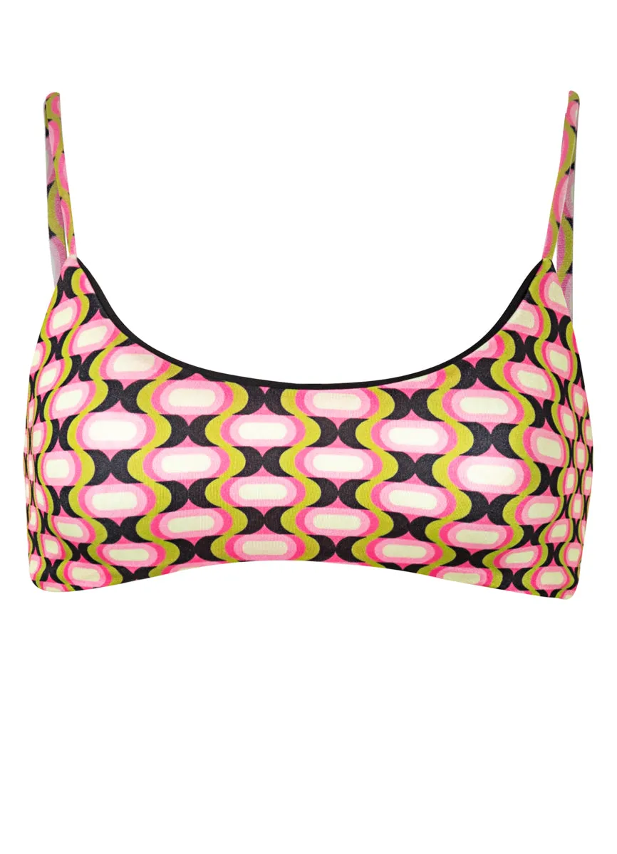 Maaji Retro Prism Micah Classic Bralette Bikini Top Maaji