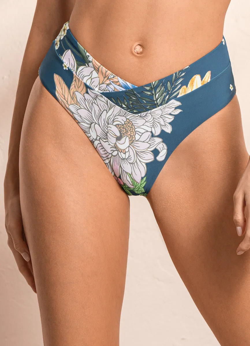 Maaji Romantica Jannine Mid Rise Bikini Bottom Maaji