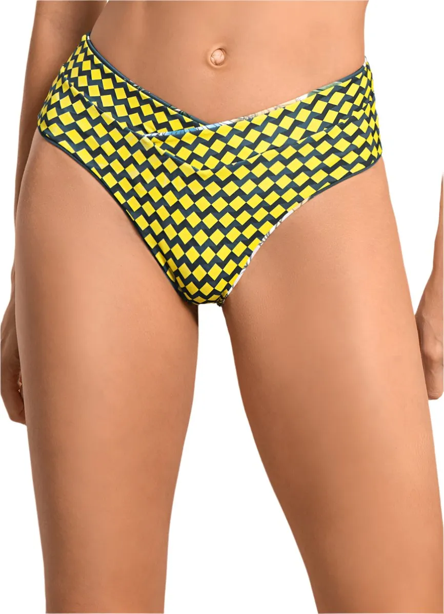Maaji Romantica Jannine Mid Rise Bikini Bottom Maaji