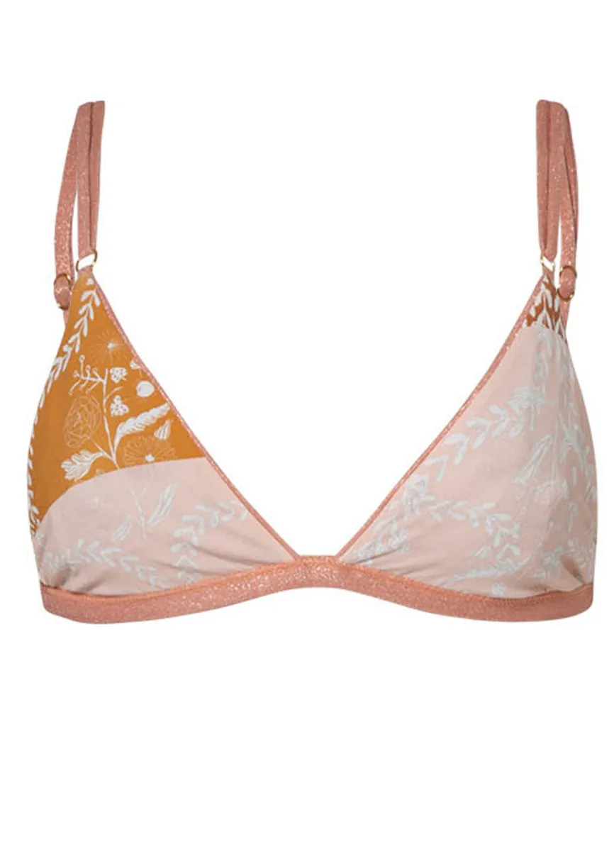Maaji Rose Quartz Amy Fixed Triangle Bikini Top Maaji