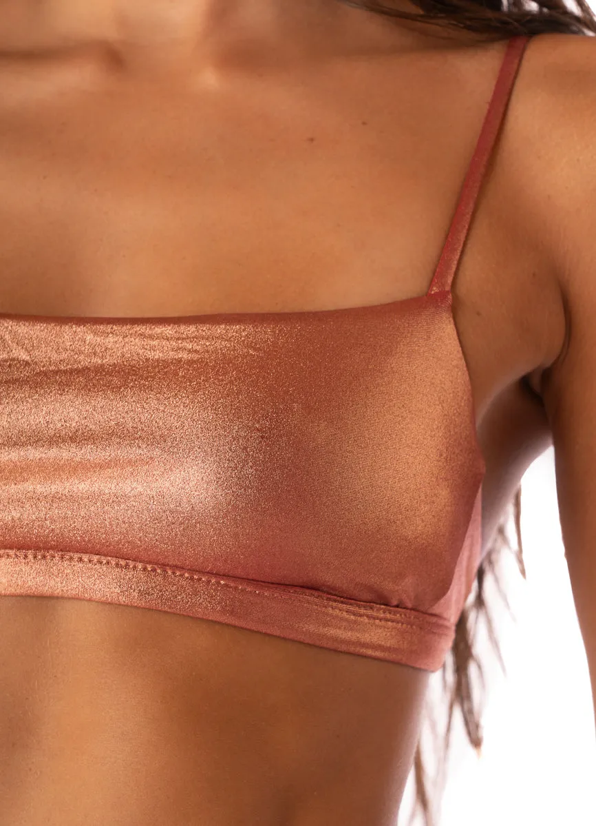 Maaji Rust Copper Cintra Classic Bralette Bikini Top Maaji