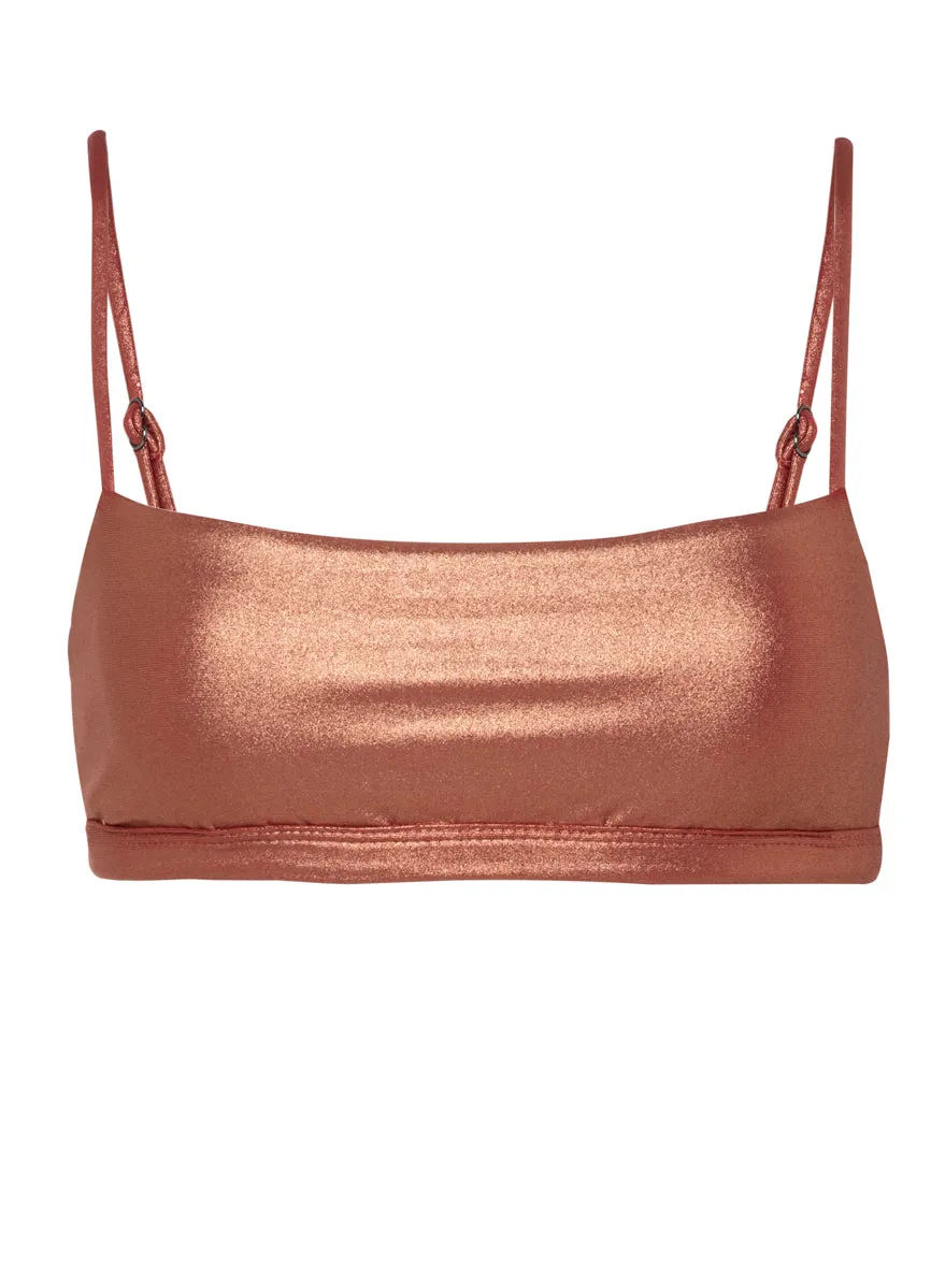 Maaji Rust Copper Cintra Classic Bralette Bikini Top Maaji