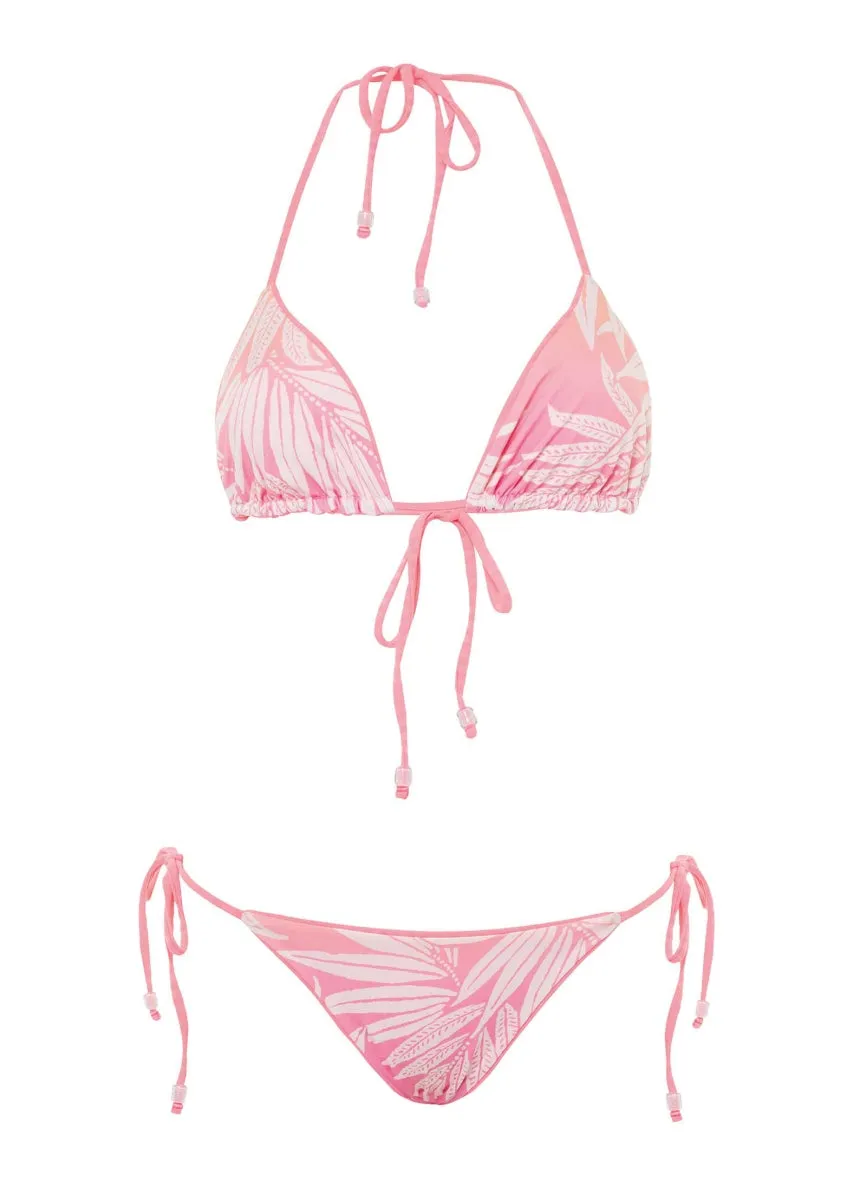 Maaji Sea Pink Balmy Sliding Triangle Bikini Top Maaji