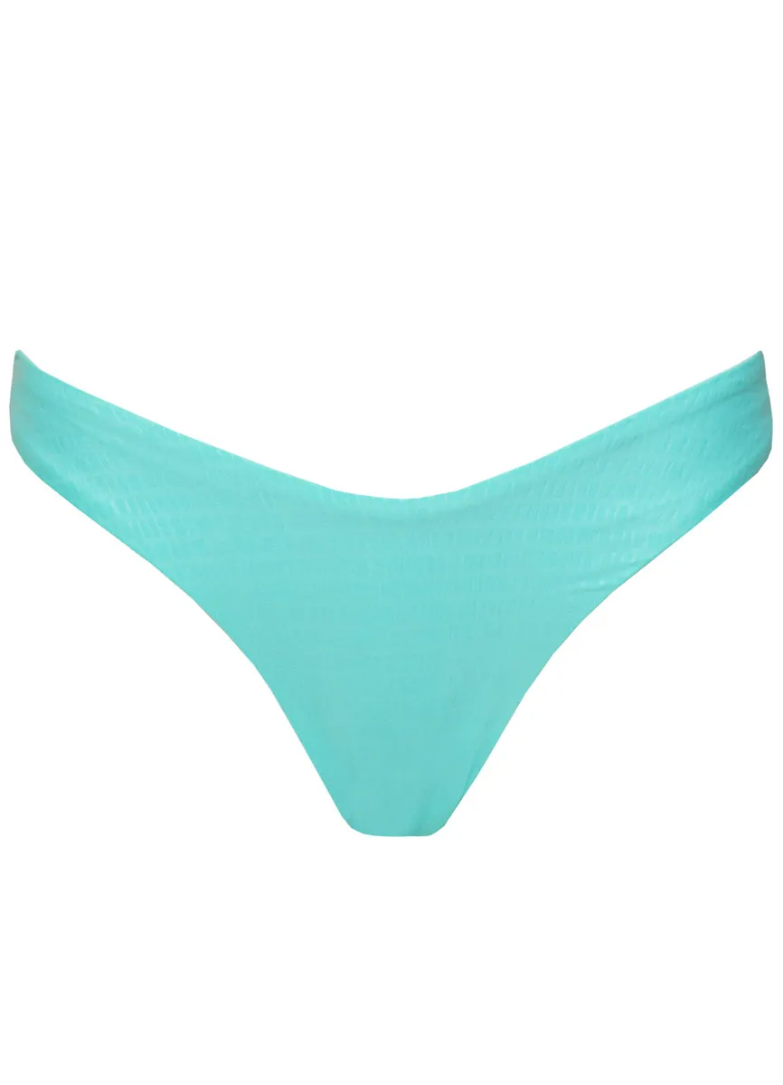 Maaji Sea Turquoise Splendour Regular Rise Thin Side Bikini Bottom Maaji