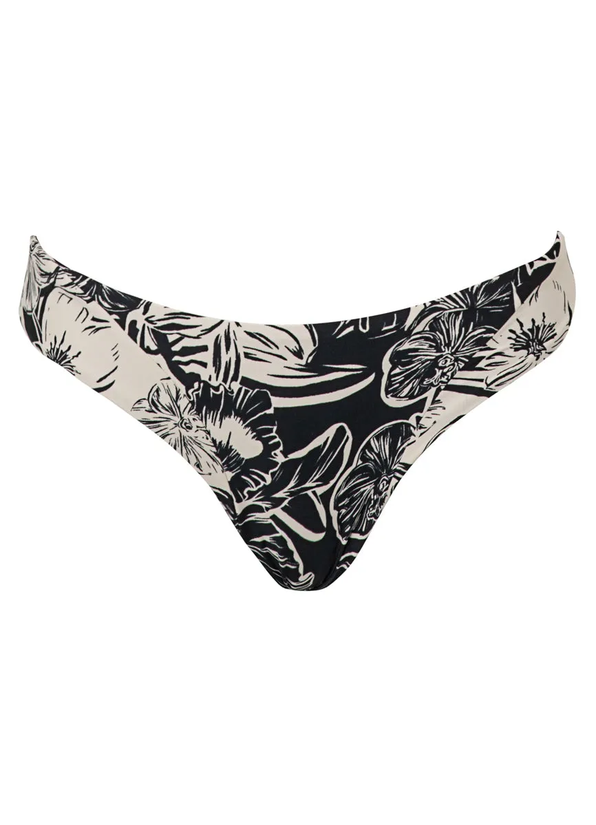 Maaji Sepia Fiori Sublimity Regular Rise Classic Bikini Bottom Maaji
