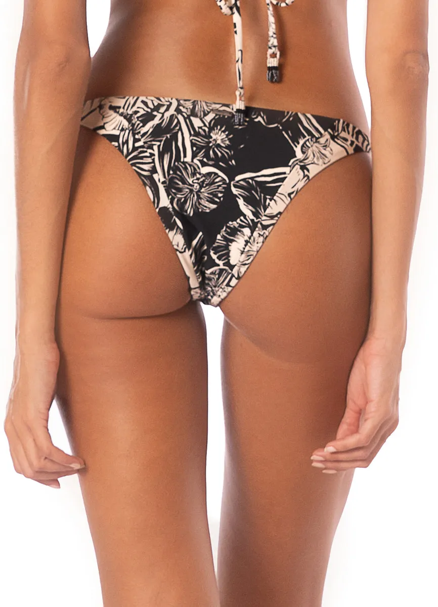 Maaji Sepia Fiori Sunning Low Rise Tie Side Bikini Bottom Maaji