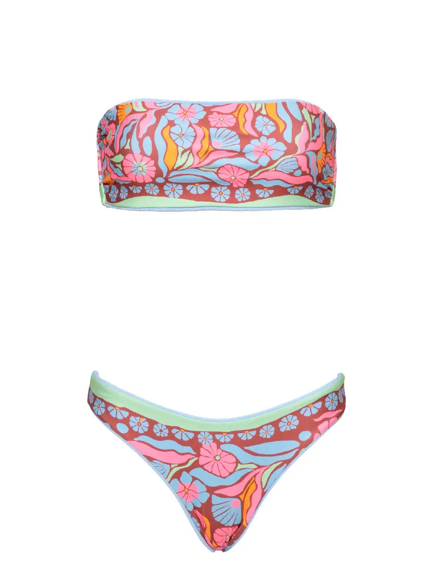 Maaji Serenity Blue Sublimity Regular Rise Classic Bikini Bottom Maaji