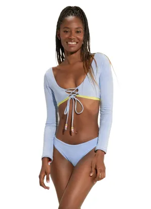 Maaji Serenity Lavender Benny Long Sleeve Bikini Top Maaji