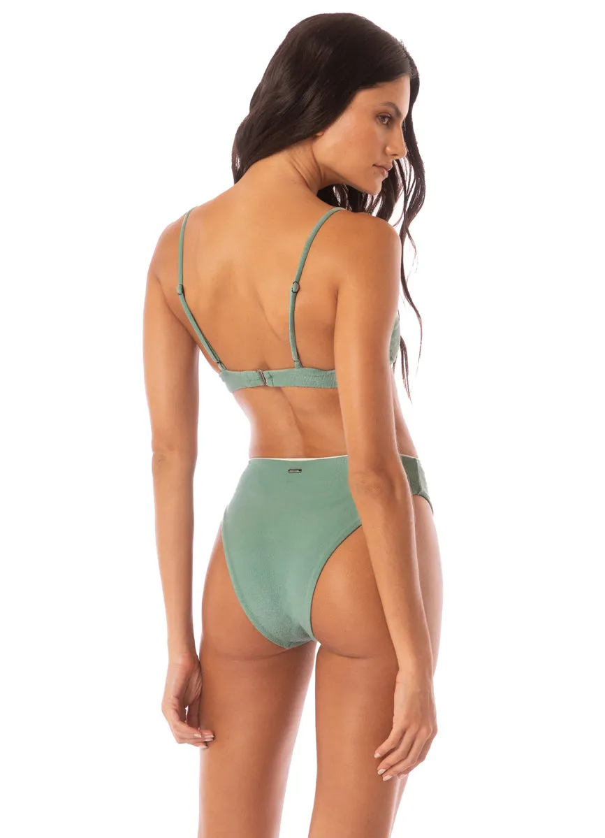 Maaji Shamrock Green Creta Classic Bralette Bikini Top Maaji