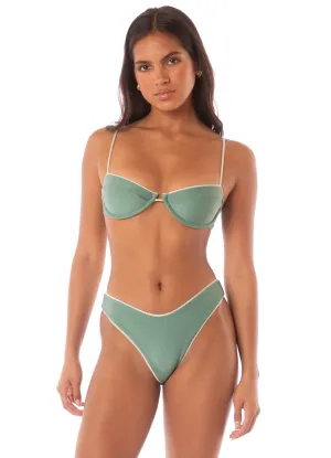 Maaji Shamrock Green Jupiter Underwire Bikini Top Maaji