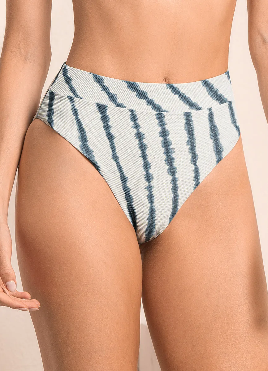 Maaji Shibori Suzy Q High Rise/High Leg Bikini Bottom Maaji