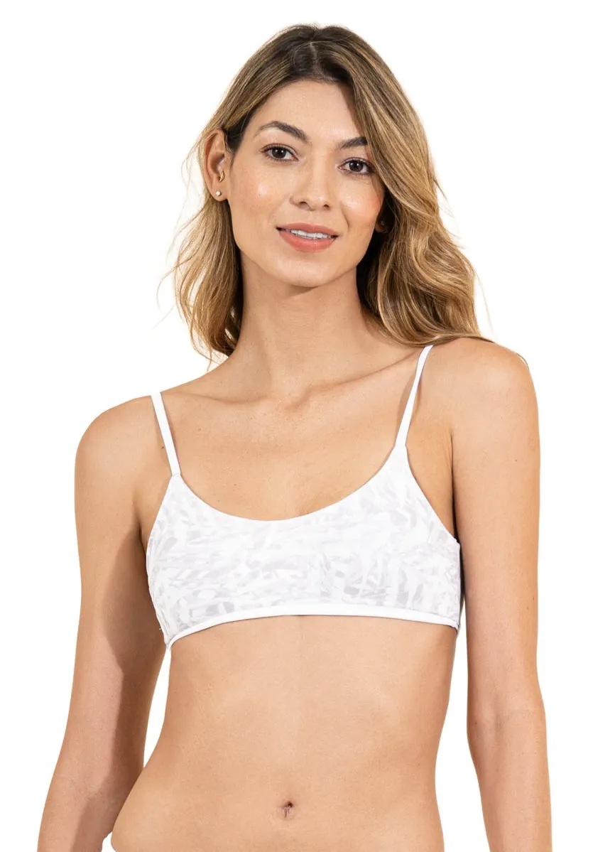 Maaji Simly White Lanai Sporty Bralette Bikini Top Maaji
