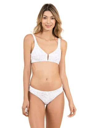 Maaji Simly White Victory V Wire Bralette Bikini Top Maaji