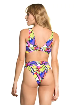 Maaji Smiledelic Adrianne High Rise/High Leg Bikini Bottom Maaji