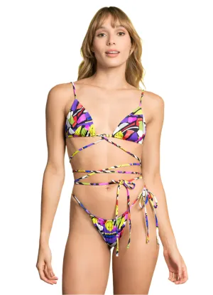 Maaji Smiledelic Coco Sliding Triangle Bikini Top Maaji