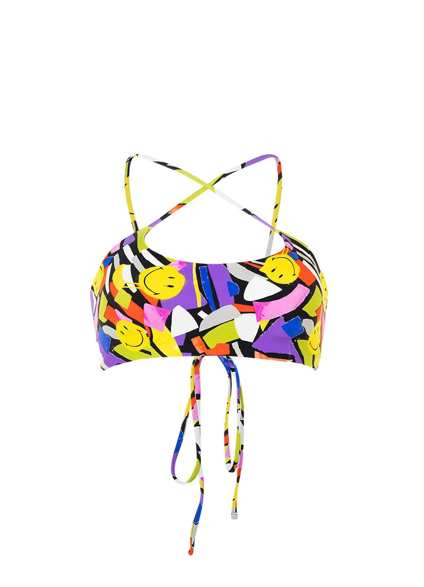 Maaji Smiledelic Kaney Sporty Bralette Bikini Top Maaji
