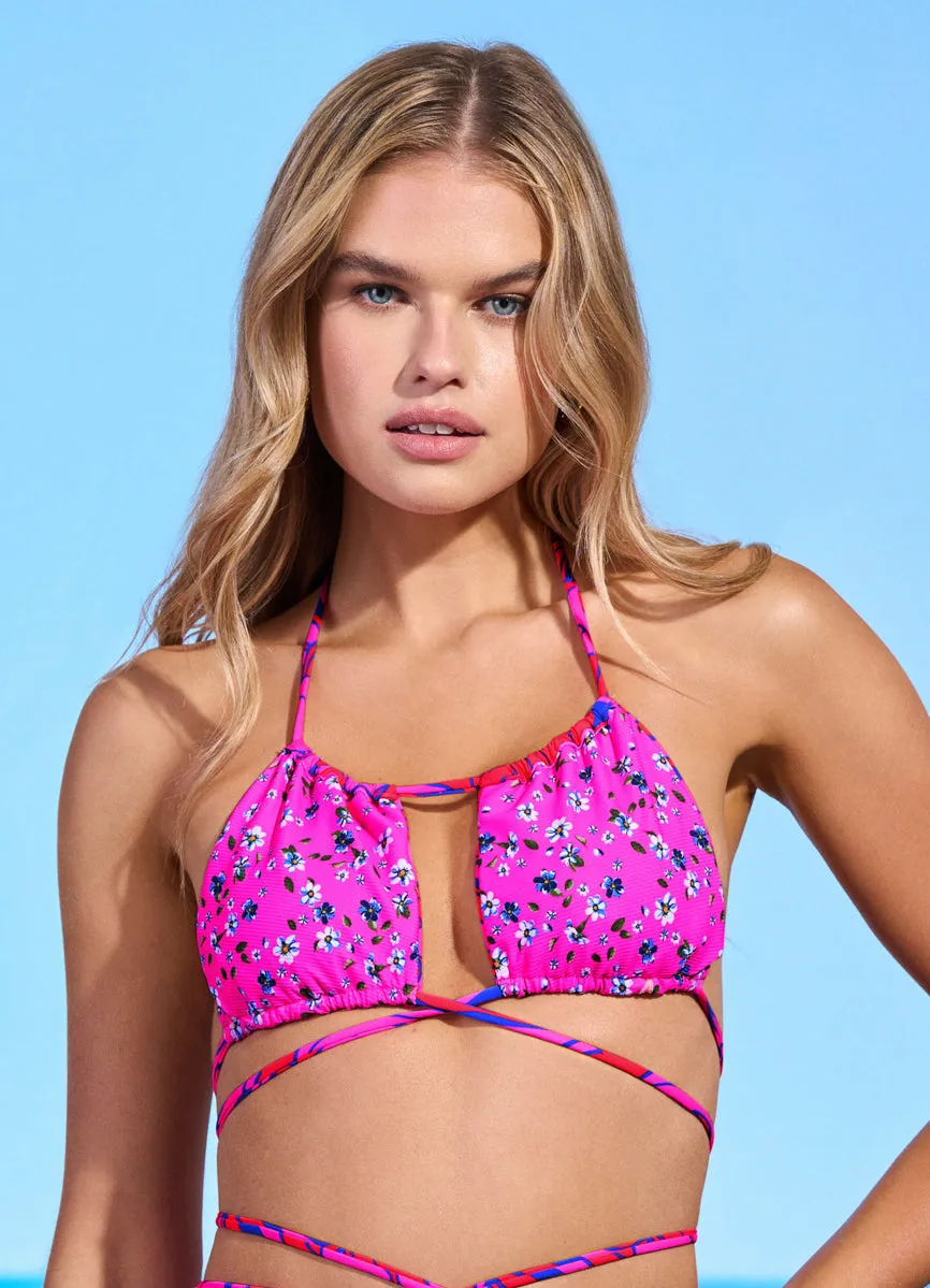 Maaji Spiral Sara Sliding Triangle Bikini Top Maaji