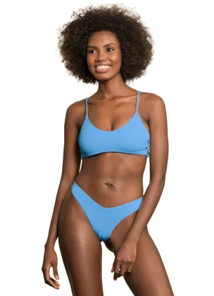Maaji Stone Blue Gliter Sporty Bralette Bikini Top Maaji