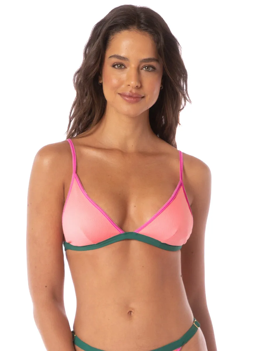 Maaji Strawberry Breeze Genuine Fixed Triangle Bikini Top Maaji