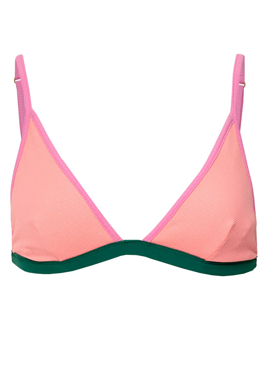 Maaji Strawberry Breeze Genuine Fixed Triangle Bikini Top Maaji