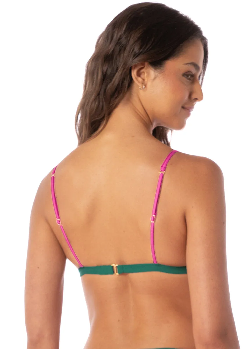 Maaji Strawberry Breeze Genuine Fixed Triangle Bikini Top Maaji