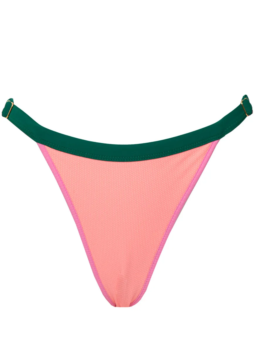 Maaji Strawberry Breeze Islandia Regular Rise Single Strap Bikini Bottom Maaji