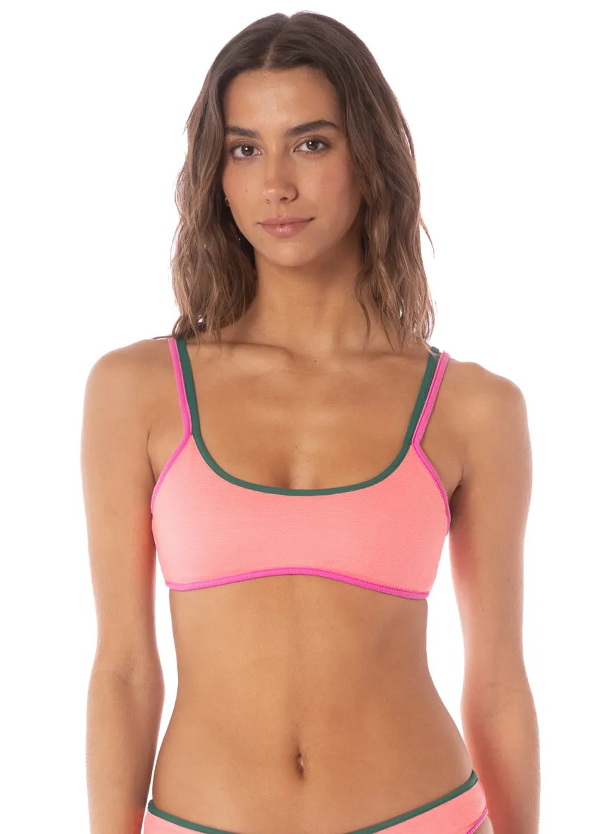 Maaji Strawberry Breeze Islay Sporty Bralette Bikini Top Maaji
