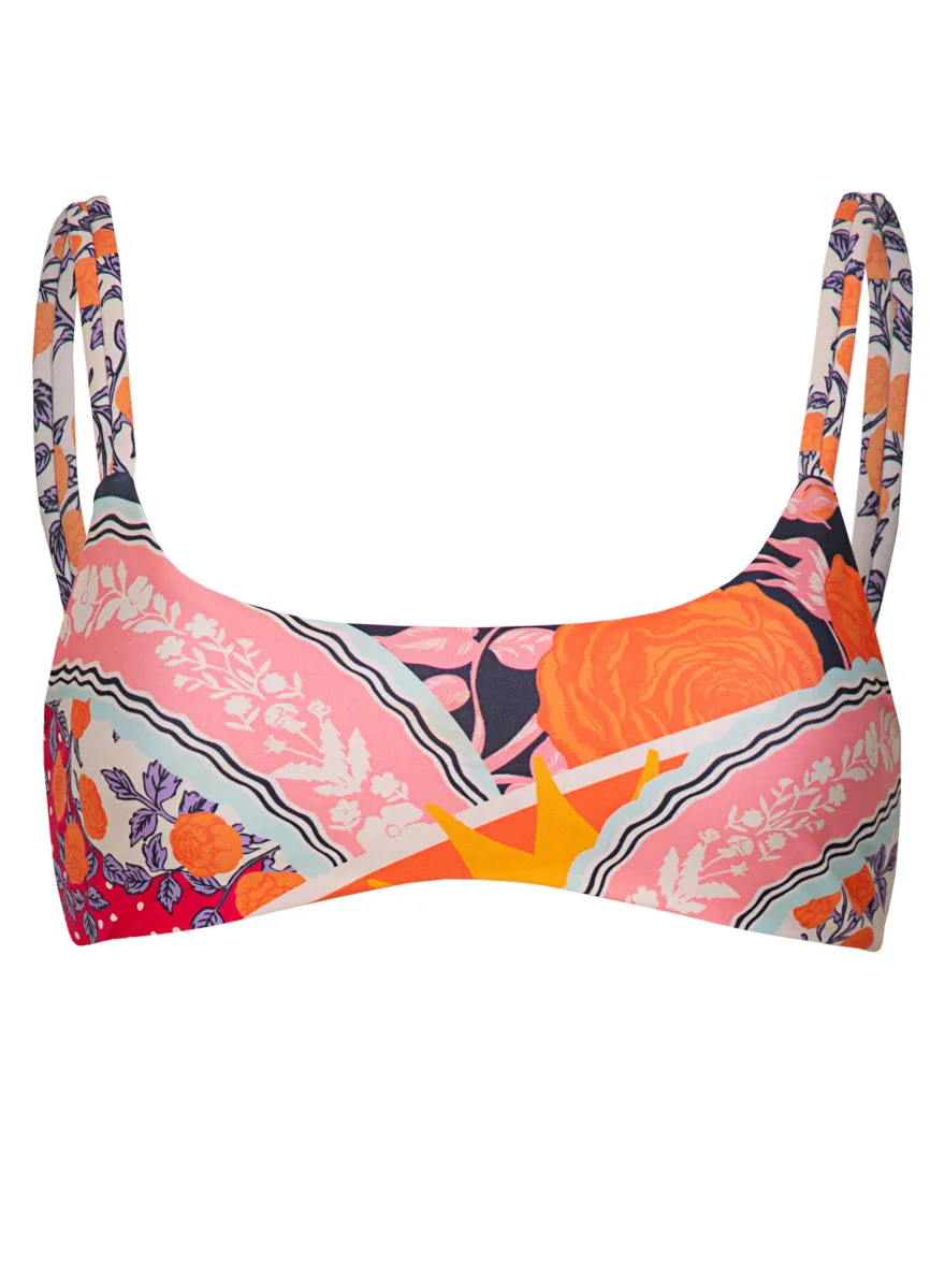 Maaji Sundance Pink Islay Sporty Bralette Bikini Top Maaji