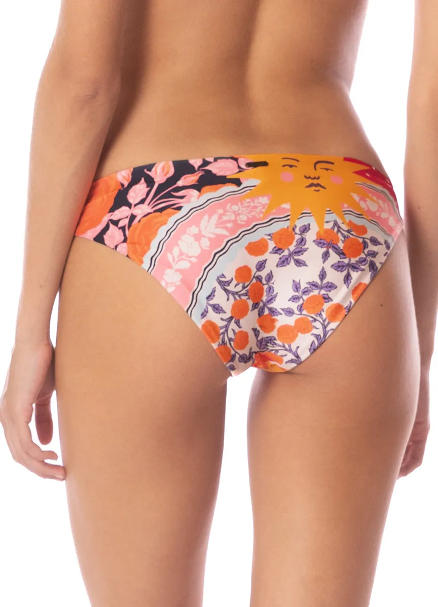 Maaji Sundance Pink Sublimity Regular Rise Classic Bikini Bottom Maaji