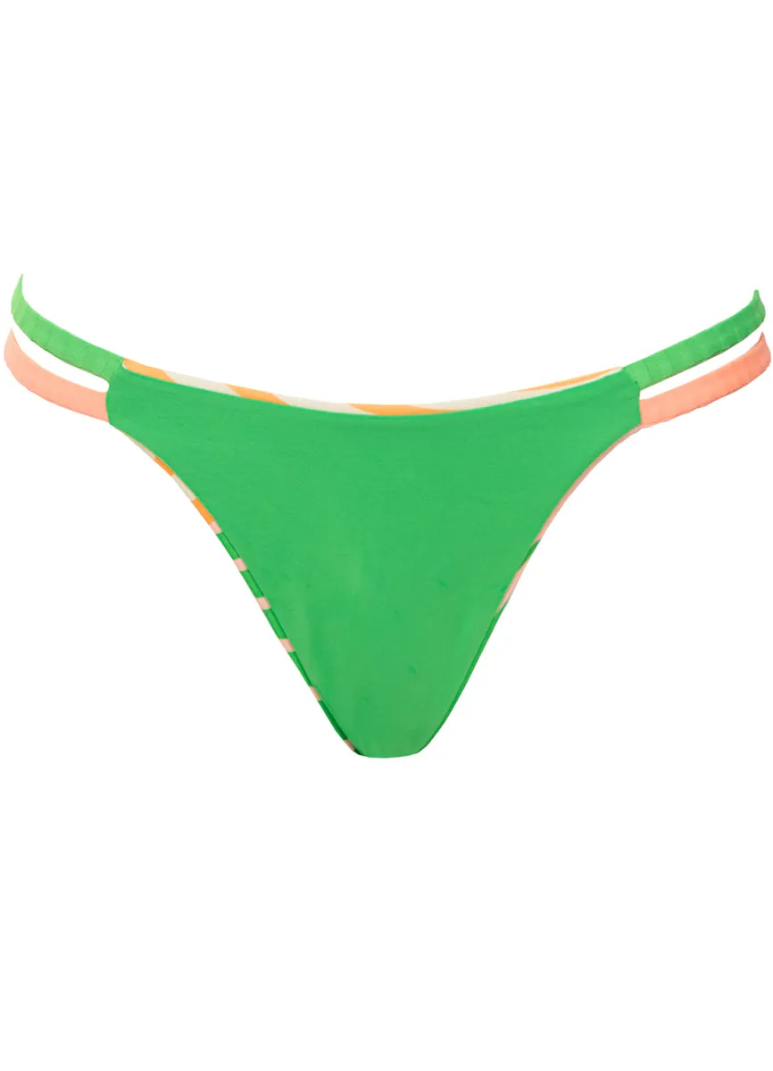 Maaji Sunrise Colada Stellar Regular Rise Double Tab Side Bikini Bottom Maaji