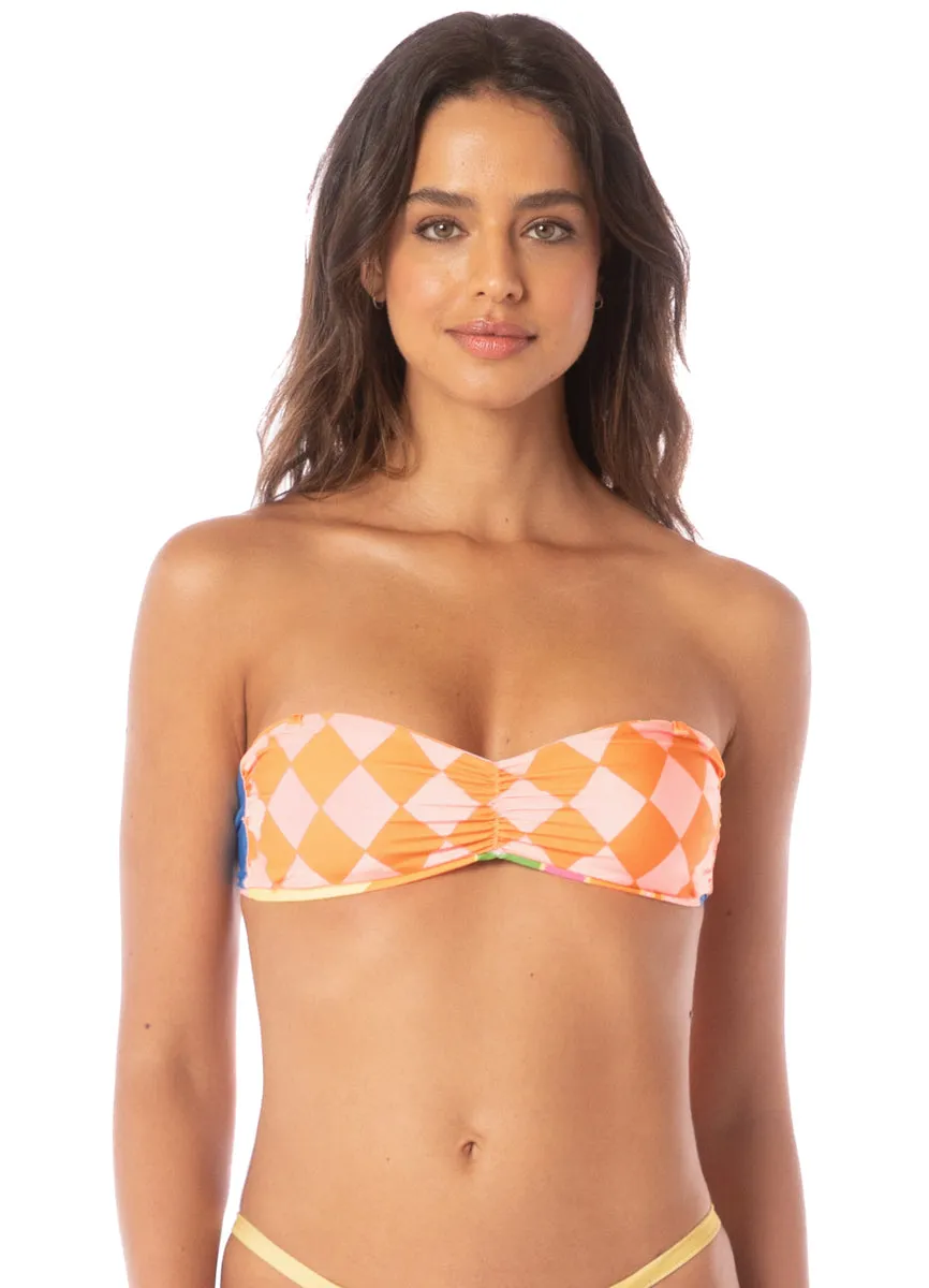 Maaji Sunrise Spritz Famed Strapless Bandeau Bikini Top Maaji