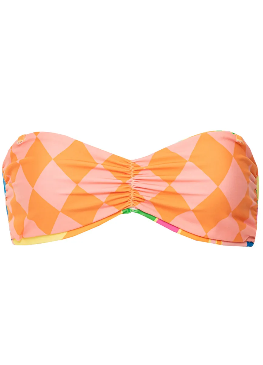 Maaji Sunrise Spritz Famed Strapless Bandeau Bikini Top Maaji