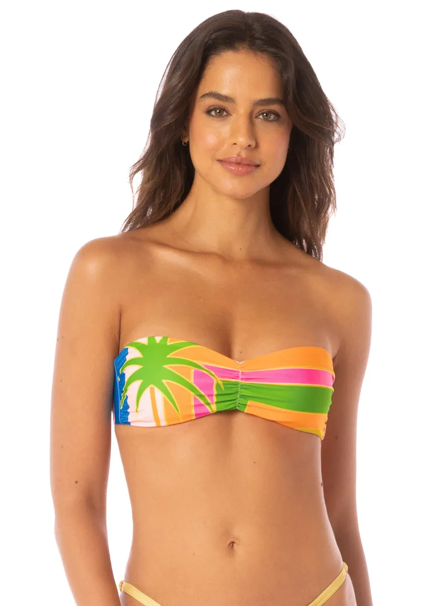 Maaji Sunrise Spritz Famed Strapless Bandeau Bikini Top Maaji