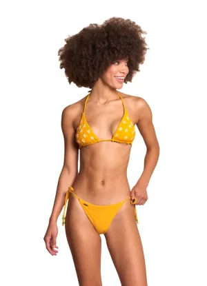 Maaji Sunset Gold Balmy Sliding Triangle Bikini Top Maaji