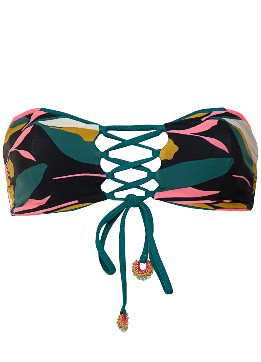 Maaji Verdant Breeze Nomad Strapless Bandeau Bikini Top Maaji