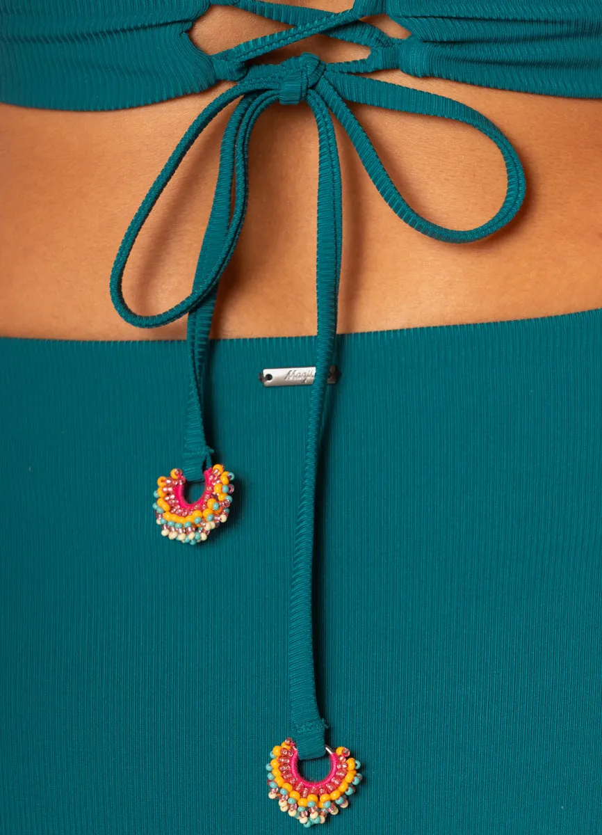 Maaji Verdant Breeze Nomad Strapless Bandeau Bikini Top Maaji