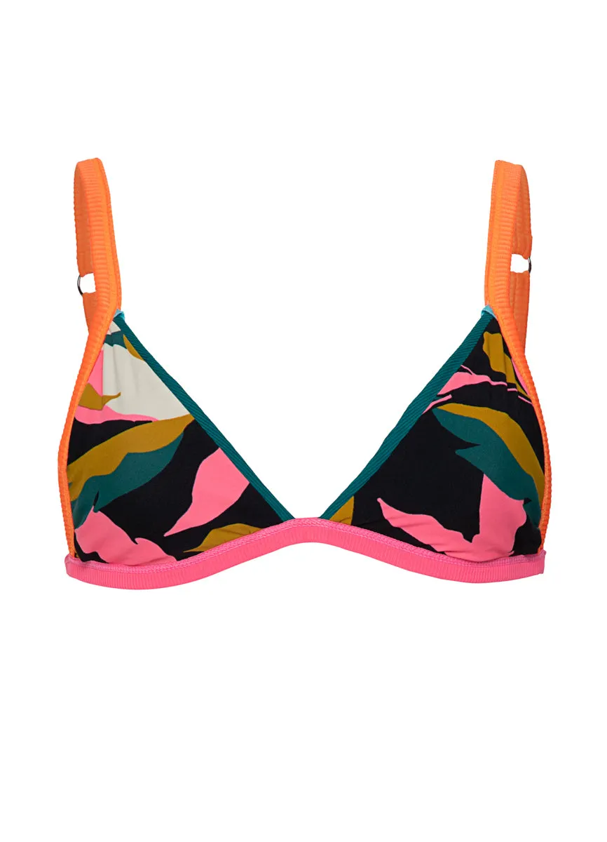 Maaji Verdant Breeze Ripple Fixed Triangle Bikini Top Maaji