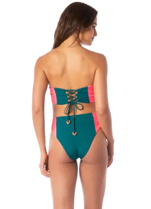 Maaji Verdant Breeze Wanderer High Rise Classic Bikini Bottom Maaji