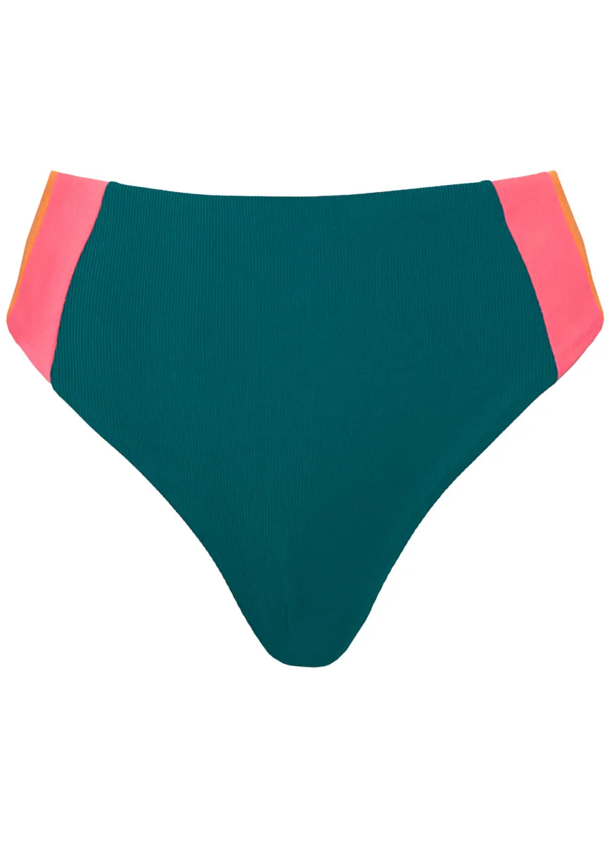 Maaji Verdant Breeze Wanderer High Rise Classic Bikini Bottom Maaji