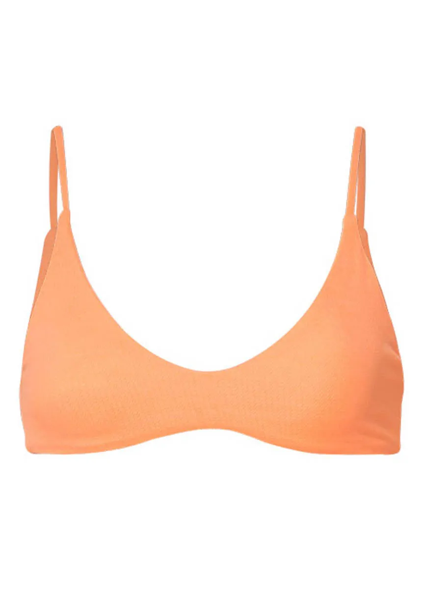Maaji Vibrant Apricot Liberties Classic Bralette Bikini Top Maaji