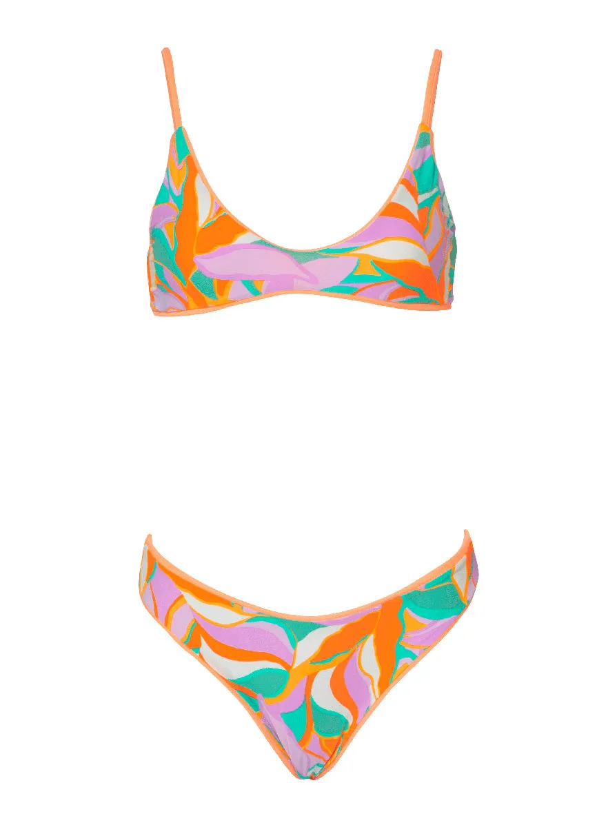 Maaji Vibrant Apricot Sublimity Regular Rise Classic Bikini Bottom Maaji