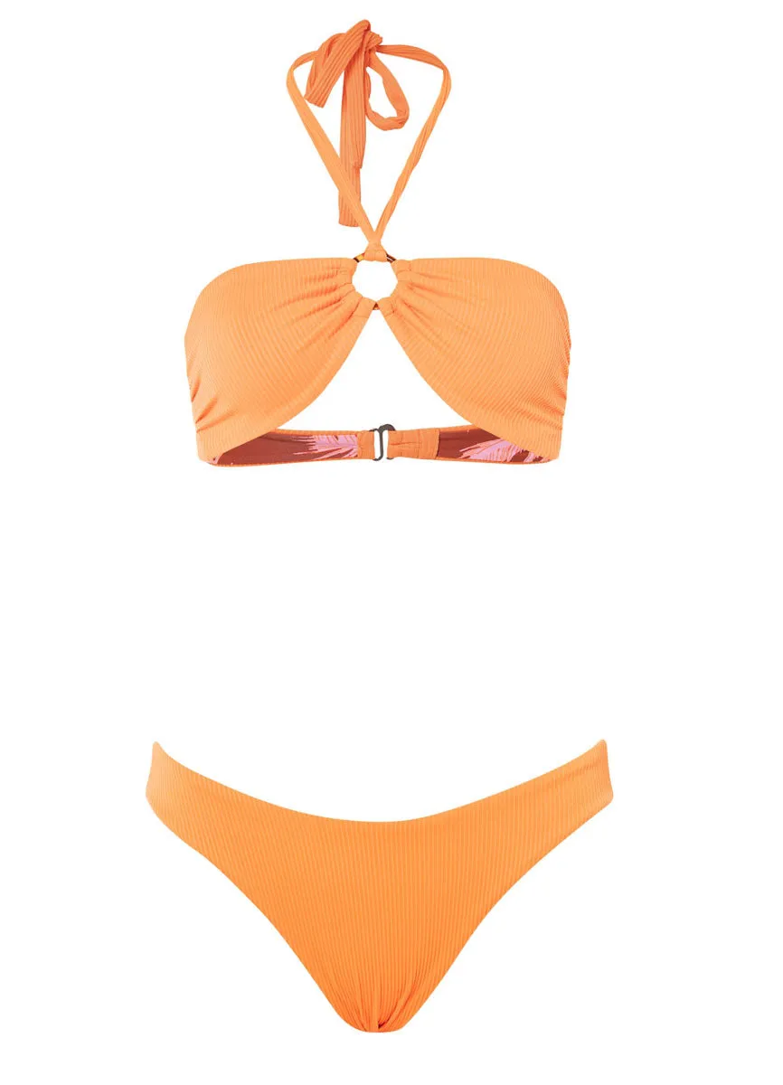 Maaji Vibrant Orange Sublimity Classic Bikini Bottom Maaji