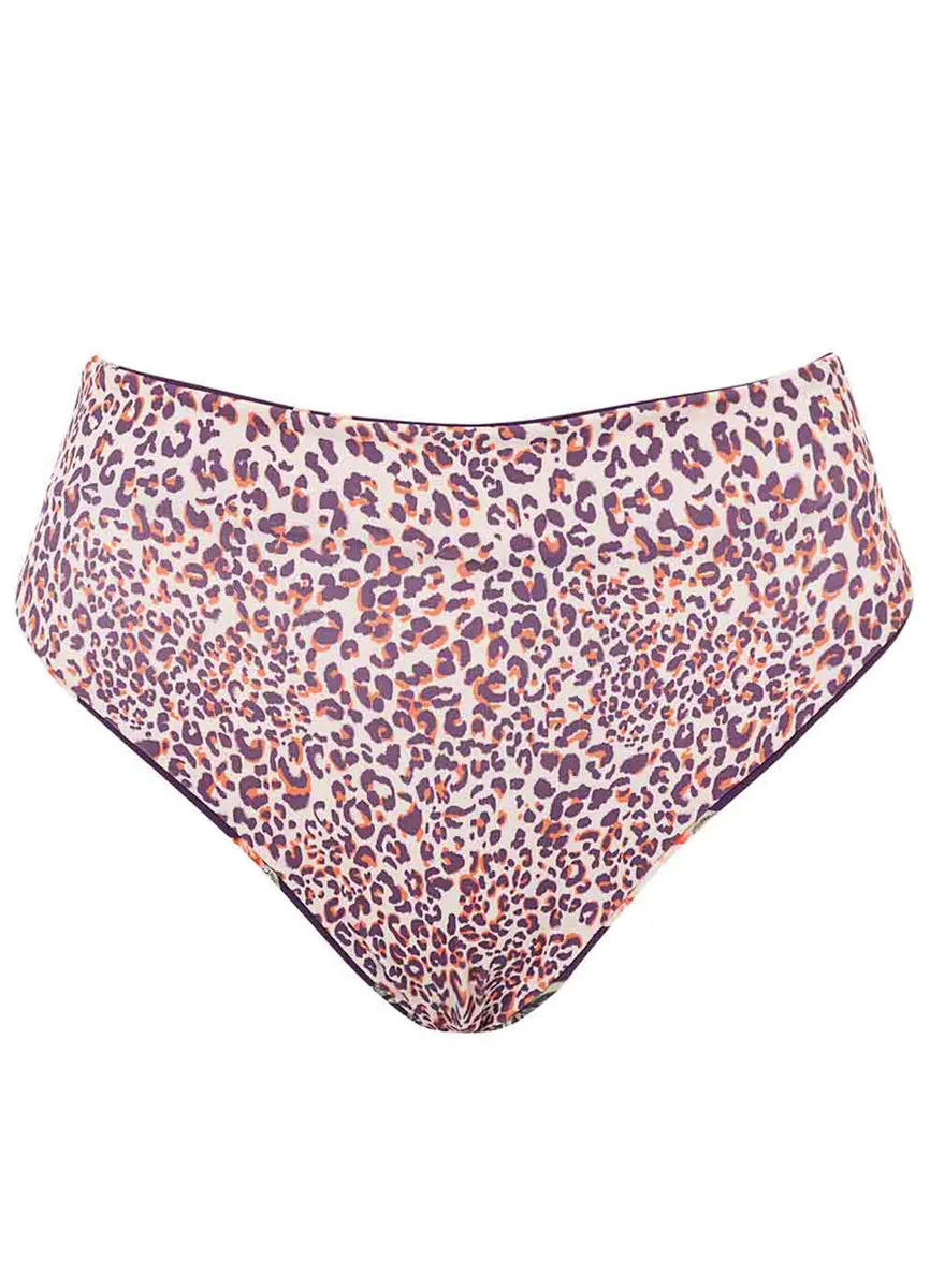 Maaji Vintage Flower Suzy Q High Rise/High Leg Bikini Bottom Maaji