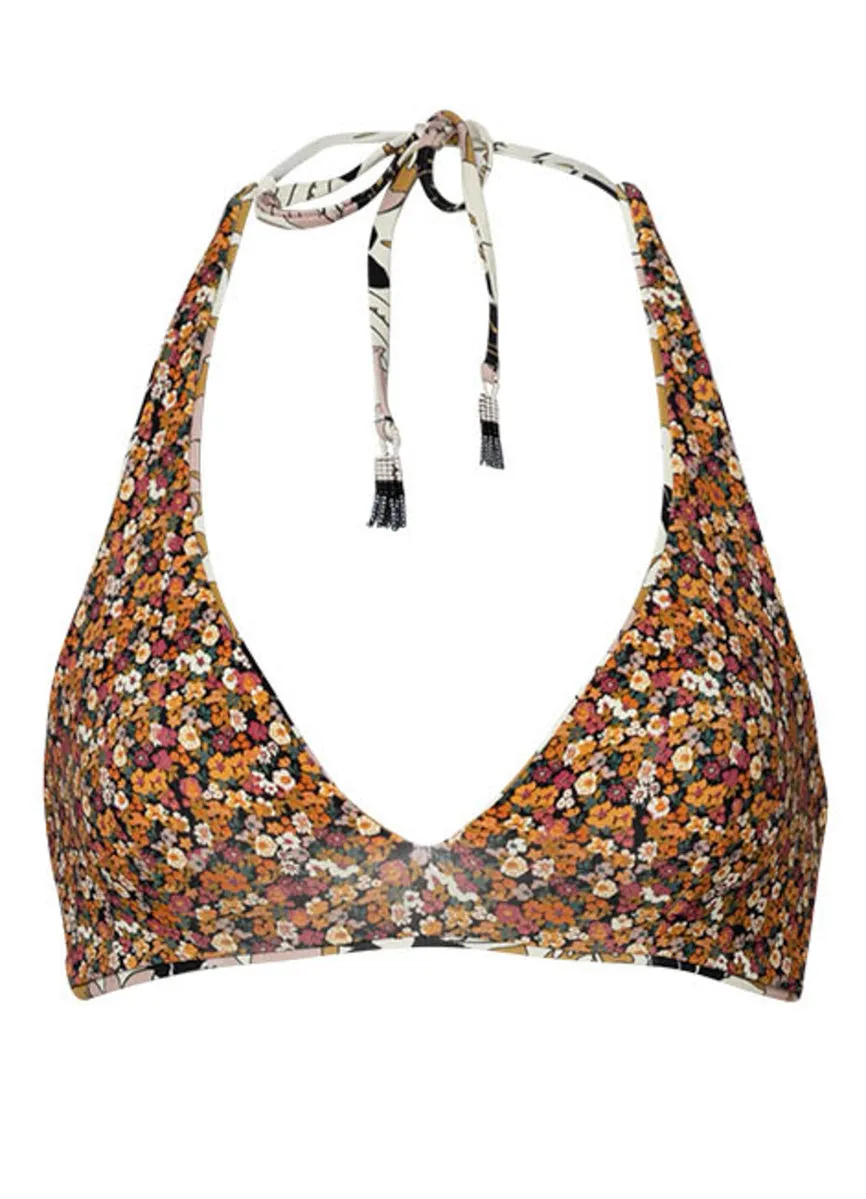 Maaji Vintage Garden Manhattan Halter Bralette Bikini Top Maaji