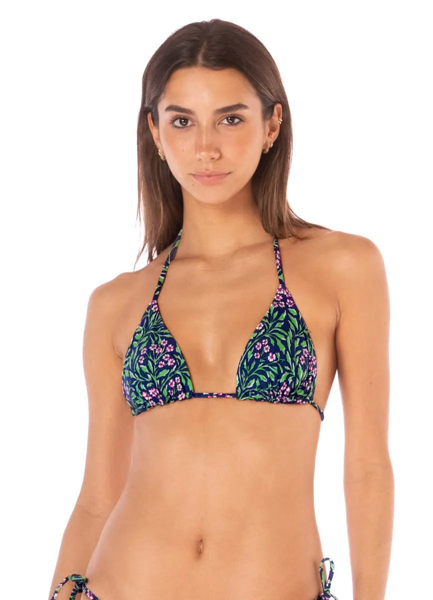 Maaji Water Rose Balmy Sliding Triangle Bikini Top Maaji