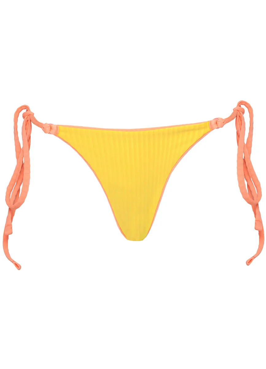 Maaji Watermelon Daiquiri Sunlight Regular Rise Tie Side Bikini Bottom Maaji