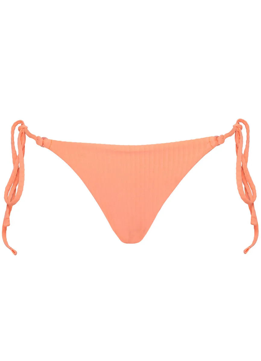 Maaji Watermelon Daiquiri Sunlight Regular Rise Tie Side Bikini Bottom Maaji